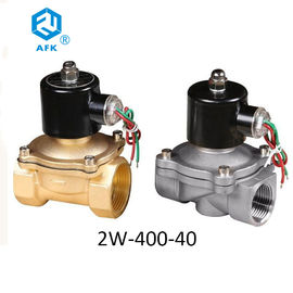 2W-400-40 المياه الملف اللولبي صمام DN40 النحاس 1.5 بوصة 110 220 فولت مباشرة بالنيابة