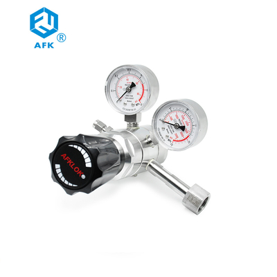 AFK الفولاذ المقاوم للصدأ اسطوانة الأرجون Co2 منظم ضغط غاز ثاني أكسيد الكربون صمام 25Mpa